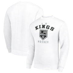 Los Angeles Kings Men's Starter Team Logo Fleece Pullover Sweatshirt - White - NHL
