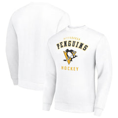 Pittsburgh Penguins Men's Starter Team Logo Fleece Pullover Sweatshirt - White - NHL