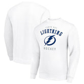 Tampa Bay Lightning Men's Starter Team Logo Fleece Pullover Sweatshirt - White - NHL