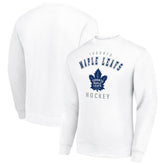Toronto Maple Leafs Men's Starter Team Logo Fleece Pullover Sweatshirt - White - NHL