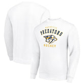 Nashville Predators Men's Starter Team Logo Fleece Pullover Sweatshirt - White - NHL