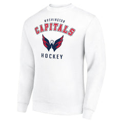 Washington Capitals Men's Starter Team Logo Fleece Pullover Sweatshirt - White - NHL