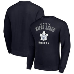 Toronto Maple Leafs Men's Starter Team Logo Fleece Pullover Sweatshirt - Navy - NHL