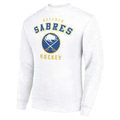 Buffalo Sabres Men's Starter Team Logo Fleece Pullover Sweatshirt - White - NHL