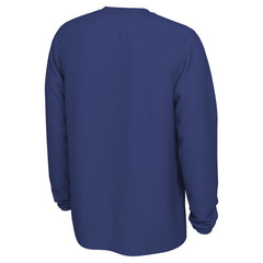Golden State Warriors 2025/26 On-Court Flare Dri-FIT Practice Long Sleeve Tri-Blend T-Shirt Royal - NBA