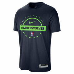 Minnesota Timberwolves 2025/26 On-Court Flare Performance Practice T-Shirt Navy - NBA