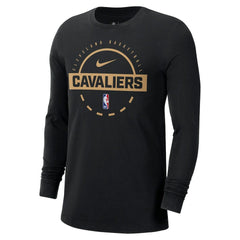Cleveland Cavaliers Authentic Long Sleeve Practice T-Shirt Black - NBA