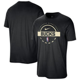 Milwaukee Bucks Authentic Practice T-Shirt Black - NBA
