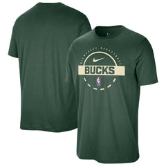 Milwaukee Bucks Authentic Practice T-Shirt Hunter Green - NBA