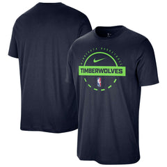 Minnesota Timberwolves Authentic Practice T-Shirt Navy - NBA