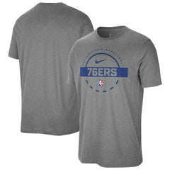 Philadelphia 76ers Authentic Practice T-Shirt Charcoal - NBA