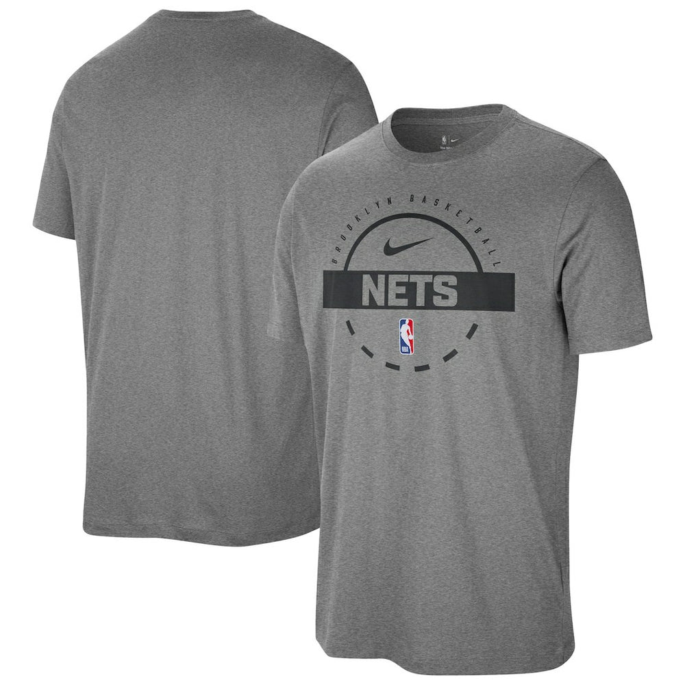 Brooklyn Nets Authentic Practice T-Shirt Charcoal - NBA