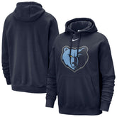 Memphis Grizzlies Essential Logo Club Pullover Hoodie Navy - NBA