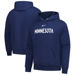 Minnesota Timberwolves Sportswear Essential Wordmark Club Hoodie Navy - NBA