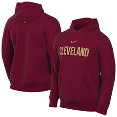 Cleveland Cavaliers Sportswear Essential Wordmark Club Hoodie Wine - NBA