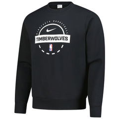 Minnesota Timberwolves 2025/26 Authentic Practice Club Sweatshirt Black - NBA