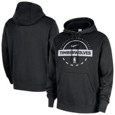 Minnesota Timberwolves 2025/26 Authentic Practice Club Pullover Hoodie Black - NBA