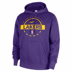 Los Angeles Lakers 2025/26 Authentic Practice Club Pullover Hoodie Purple - NBA
