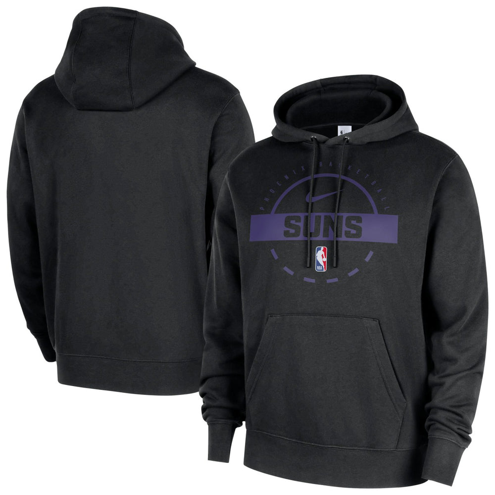 Phoenix Suns 2025/26 Authentic Practice Club Pullover Hoodie Black - NBA