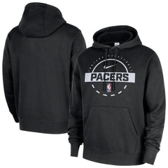 Indiana Pacers 2025/26 Authentic Practice Club Pullover Hoodie Black - NBA