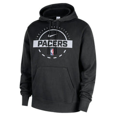 Indiana Pacers 2025/26 Authentic Practice Club Pullover Hoodie Black - NBA
