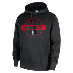 Atlanta Hawks 2025/26 Authentic Practice Club Pullover Hoodie Black - NBA