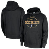 Cleveland Cavaliers 2025/26 Authentic Practice Club Pullover Hoodie Black - NBA