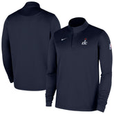 Washington Wizards 2025/26 Authentic Coaches Quarter-Zip Dri-Fit Top Navy - NBA