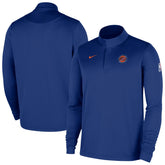 New York Knicks 2025/26 Authentic Coaches Quarter-Zip Dri-Fit Top Blue - NBA