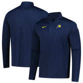 Indiana Pacers 2025/26 Authentic Coaches Quarter-Zip Dri-Fit Top Navy - NBA