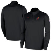 Miami Heat 2025/26 Authentic Coaches Quarter-Zip Dri-Fit Top Black - NBA