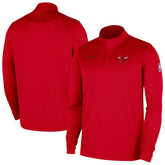 Chicago Bulls 2025/26 Authentic Coaches Quarter-Zip Dri-Fit Top Red - NBA
