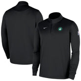Boston Celtics 2025/26 Authentic Coaches Quarter-Zip Dri-Fit Top Black - NBA