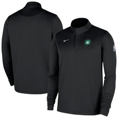 Boston Celtics 2025/26 Authentic Coaches Quarter-Zip Dri-Fit Top Black - NBA
