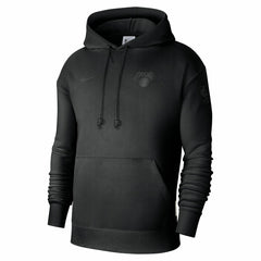 New York Knicks Men's Authentic Travel Standard Issue Dri-Fit Hoodie Black - NBA