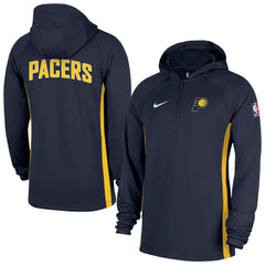 Indiana Pacers Authentic On Court Zone Quarter-Zip Dri-FIT Hoodie Jacket Navy - NBA