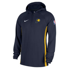 Indiana Pacers Authentic On Court Zone Quarter-Zip Dri-FIT Hoodie Jacket Navy - NBA