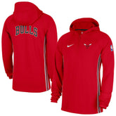 Chicago Bulls Authentic On Court Zone Quarter-Zip Dri-FIT Hoodie Jacket Red - NBA