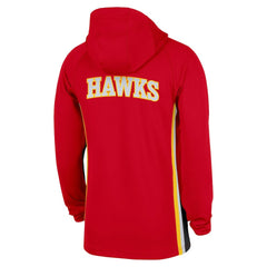 Atlanta Hawks Authentic On Court Zone Quarter-Zip Dri-FIT Hoodie Jacket Red - NBA