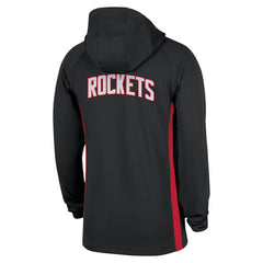 Houston Rockets Authentic On Court Zone Quarter-Zip Dri-FIT Hoodie Jacket Black - NBA
