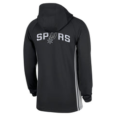 San Antonio Spurs Authentic On Court Zone Quarter-Zip Dri-FIT Hoodie Jacket Black - NBA