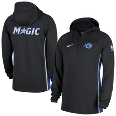 Orlando Magic Authentic On Court Zone Quarter-Zip Dri-FIT Hoodie Jacket Black - NBA