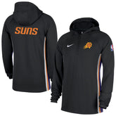 Phoenix Suns Authentic On Court Zone Quarter-Zip Dri-FIT Hoodie Jacket Black - NBA