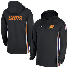 Phoenix Suns Authentic On Court Zone Quarter-Zip Dri-FIT Hoodie Jacket Black - NBA