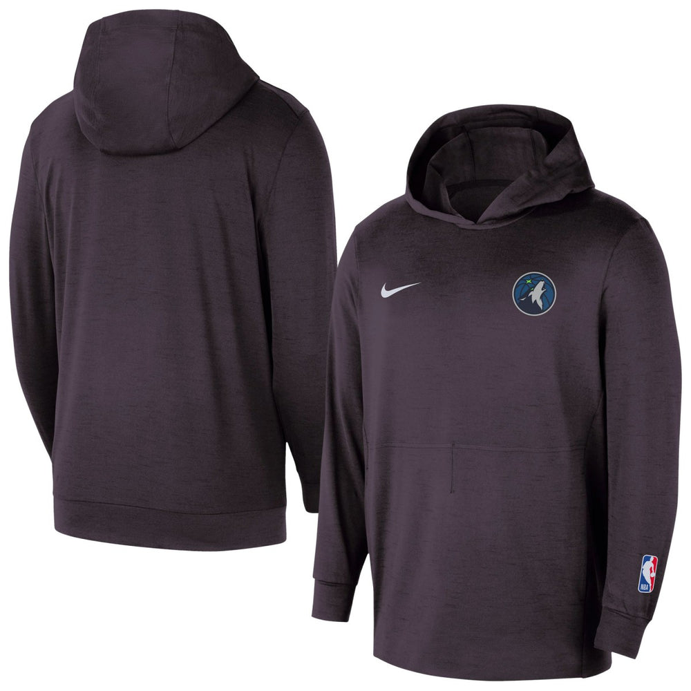Minnesota Timberwolves Authentic Practice Yoga Restore Dri-Fit Pullover Hoodie Black - NBA
