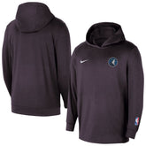 Minnesota Timberwolves Authentic Practice Yoga Restore Dri-Fit Pullover Hoodie Black - NBA