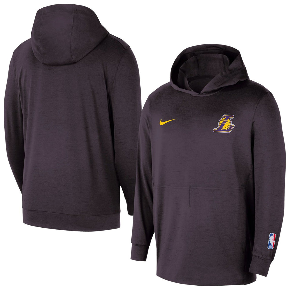 Los Angeles Lakers Authentic Practice Yoga Restore Dri-Fit Pullover Hoodie Black - NBA