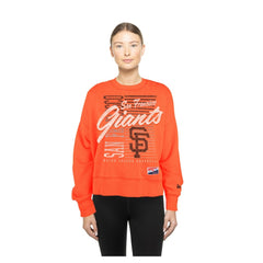 San Francisco Giants New Era Women's Boxy Mineral Wash Dolmen Sleeve Cropped Sweatshirt - MLB