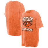 Baltimore Orioles New Era Women's Mineral Wash Oversized T-Shirt - MLB