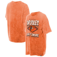 Baltimore Orioles New Era Women's Mineral Wash Oversized T-Shirt - MLB